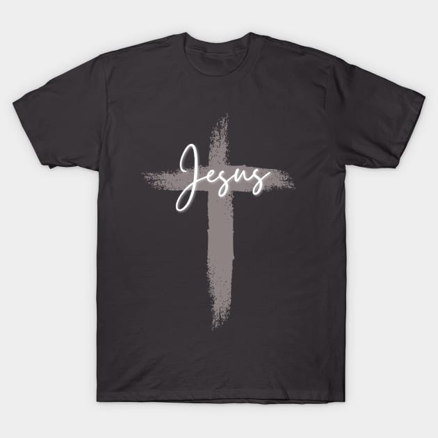 Jesus And Cross T-Shirt by TheChristianStore